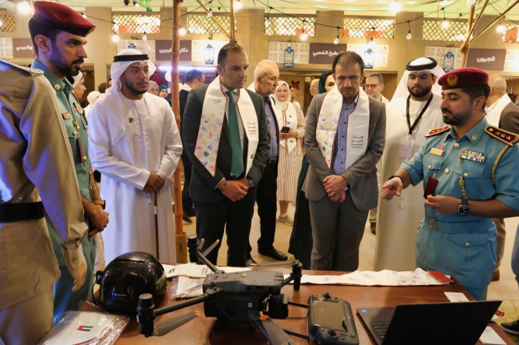 شرطة عجمان تشارك بجناح مميز في معرض عيد الاتحاد 54 بجامعة عجمان