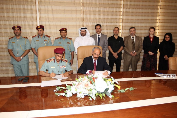 توقيع مذكرة تفاهم بين القيادة العامة لشرطة عجمان وكلية المدينة الجامعية عجمان