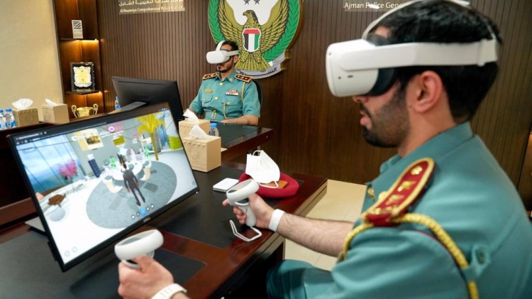 أول جهة شرطية على مستوى الدولة شرطة عجمان تلتقي متعامليها في عالم الميتافيرس