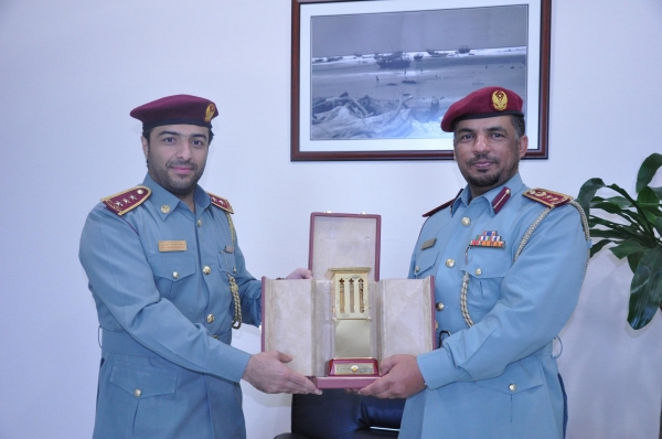 وفد من شرطة عجمان يشارك في أسبوع المرور الخليجي الموفد إلى دولة قطر
