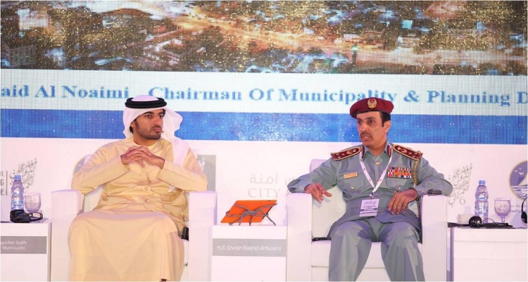 نائب قائد عام شرطة عجمان يشارك  في الجلسة الثانية لمؤتمر عجمان الدولي للتخطيط العمراني
