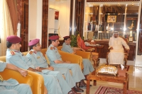 صاحب السمو الشيخ حميد بن راشد النعيمي يتلقى تهاني وفد من شرطة عجمان