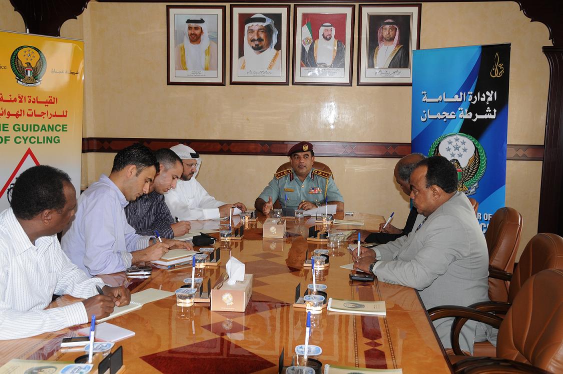 شرطة عجمان تنظم مؤتمر صحفي حول الإحصاءات المرورية والجرائم