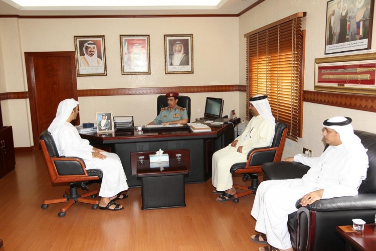 سعادة نائب قائد عام شرطة عجمان يستقبل وفد من جمعية الاحسان الخيرية