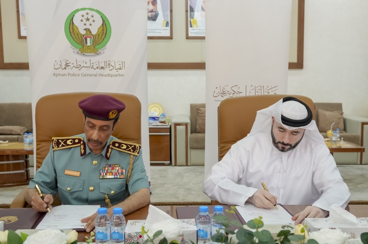 شرطة عجمان وهيئة النقل توقّعان اتفاقية تفاهم تعزيزاً للشراكة