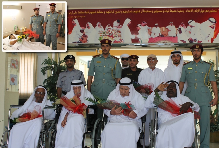 شرطة عجمان تهنئ كبار السن والمرضي بمناسبة عيد الفطر السعيد
