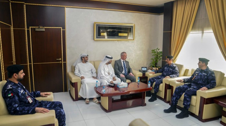 Commander-in-Chief of Ajman Police discusses enhancing cooperation with Sheikh Khalifa Hospital