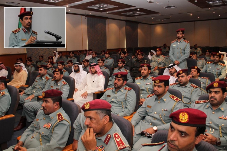 العميد الشيخ سلطان النعيمي يفتتح ورشة عمل حول الدور القيادي للمناوب العام وتطويرالنظام الالكتروني الخاص به