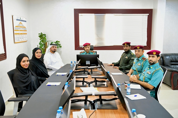 شرطة عجمان تبحث سبل تعزيز التعاون مع إدارة جناح الجو في الإدارة العامة للإسناد الأمني بوزارة الداخلية  والهيئة العامة للطيران المدني