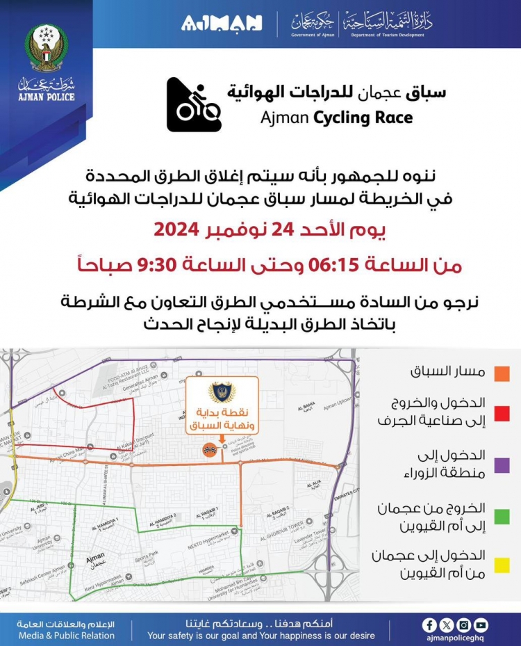 سباق عجمان لدراجات الهوائية
