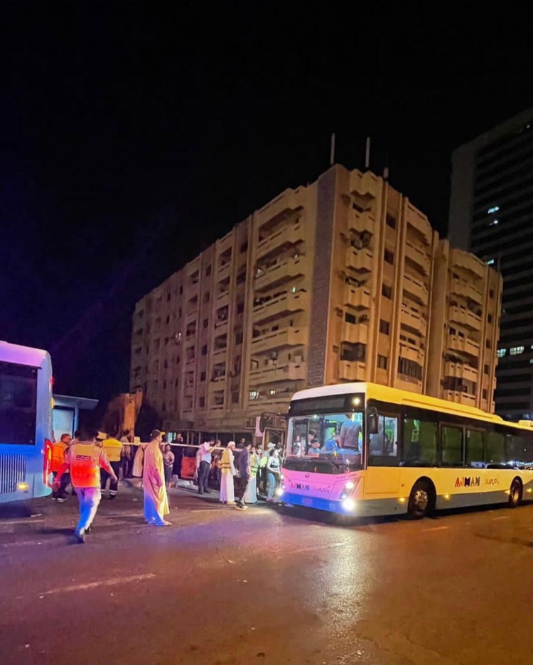 السيطرة على حريق برج عجمان ون واخماده في عجمان
